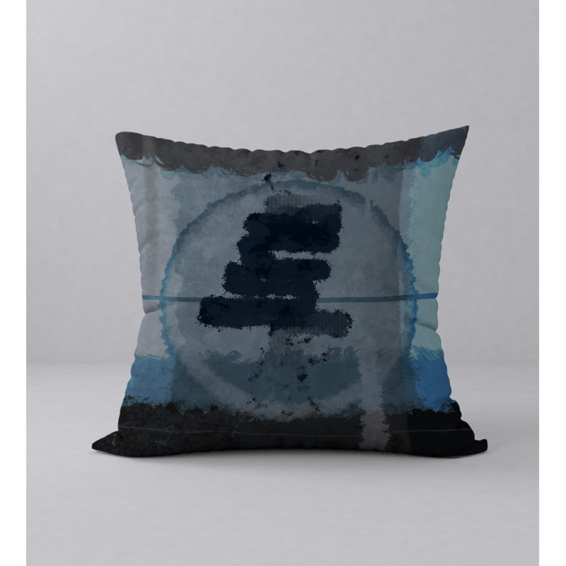 Abstract Throw Pillow, 18" x 18"