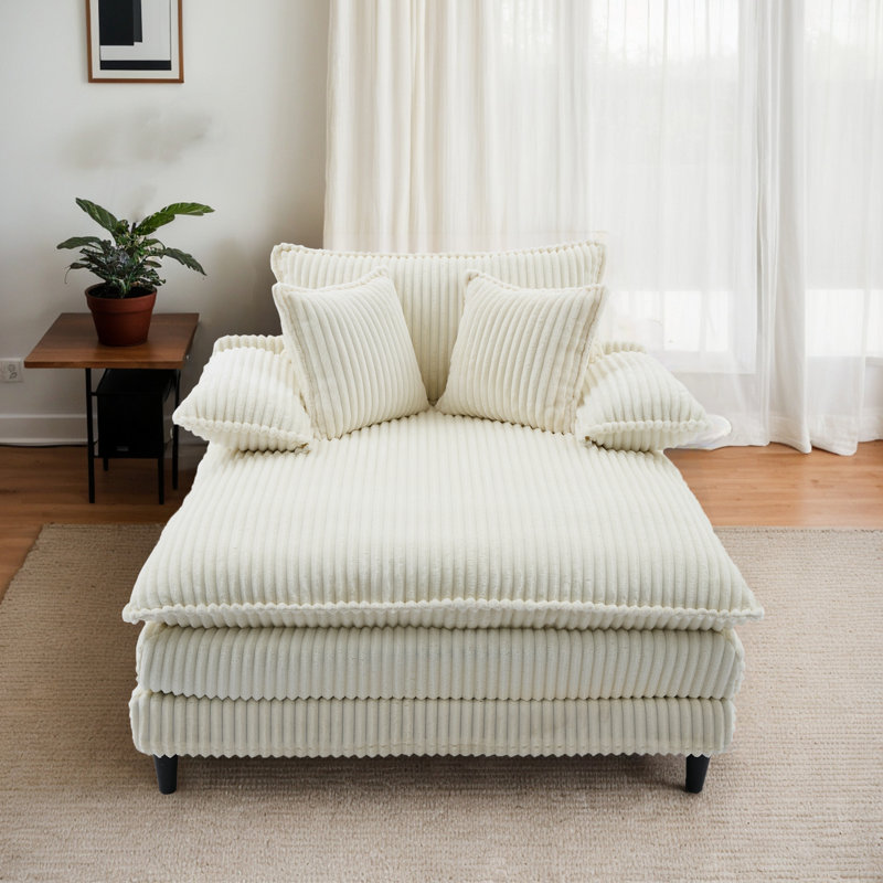 Flâneuse rembourrée, Beige
