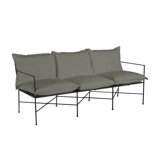 Italia 77.13" Wide Outdoor Patio Sofa with Cushions