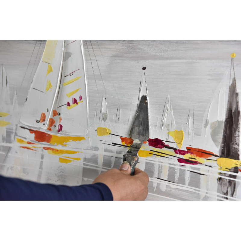 Acrylic Painting Hand Painted Through The Seven Seas