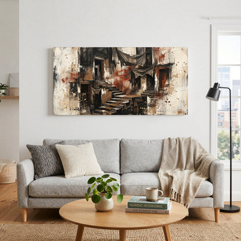 Ensemble de 1 toile murale Urban Decay, L 32 po x H 16 po, Toile tendue