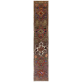 Vintage Turkish Village Rugs One-of-a-Kind Runner 2'1" X 11'10" Area Rug