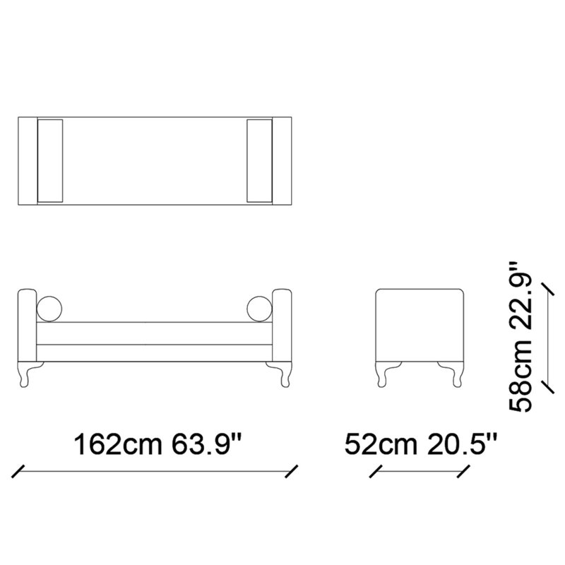 Barneys Velvet Upholstered Bench