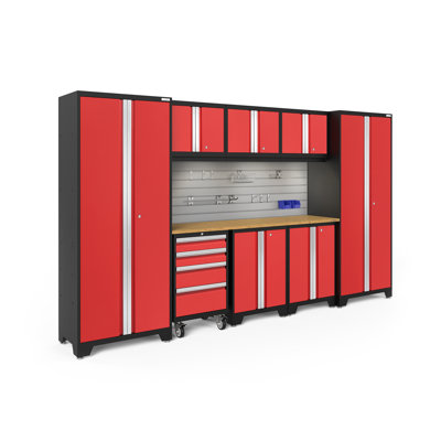 Bold Series 76.75'' H x 132'' W x 18'' D 9 Garage Storage Cabinet Set