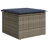 vidaXL Garden Sofa Set with Cushion 7 pcs Grey Poly Rattan-1578478799
