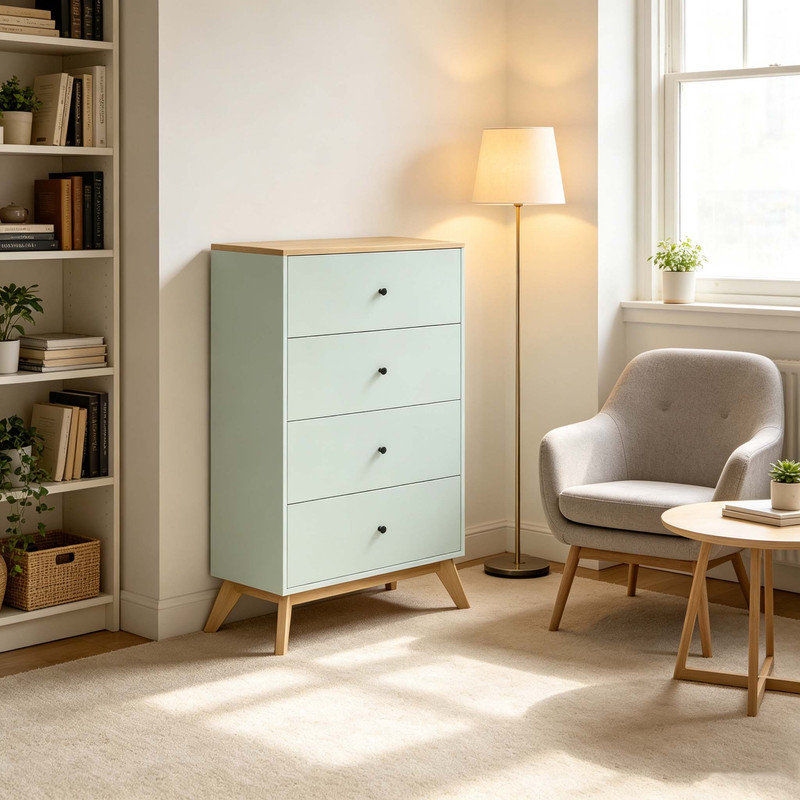 77 cm W Chest of 4 Drawers