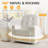 33.46’’ Nursery Rocking Chair, Upholstered Swivel Recliner-948239224