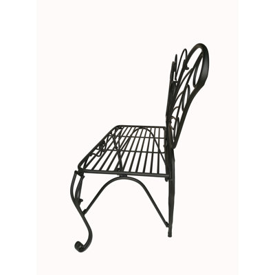 Butterfly Metal Outdoor Garden Bench