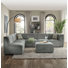Raybourne Velvet Sectional Reversible