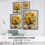 Reproduction encadrée FLORAL Series CDXLIX - bois massif-791157146