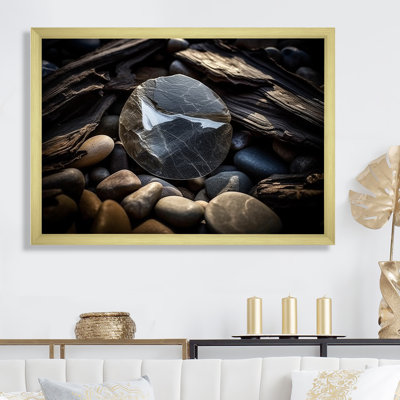 «Stone Geode Charm In Winter», reproduction sur toile