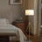 64" - 47"H Adjustable Height Brass/Shiny Gold Modern Tripod Floor Lamp For Living Room, Standing Lamp For Bedroom-913704