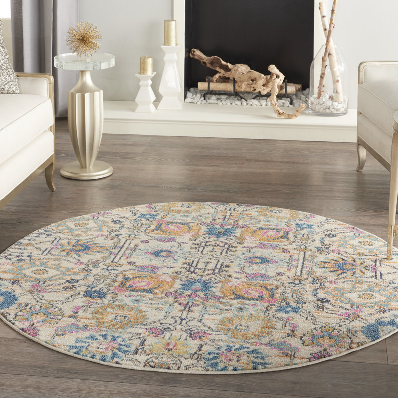 Oriental Indoor Rug, Round 4'