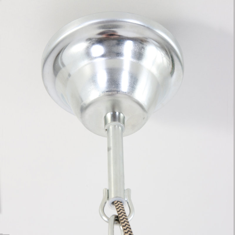 Lyman 1 - Light Dome Pendant, Black, Silver/Beige