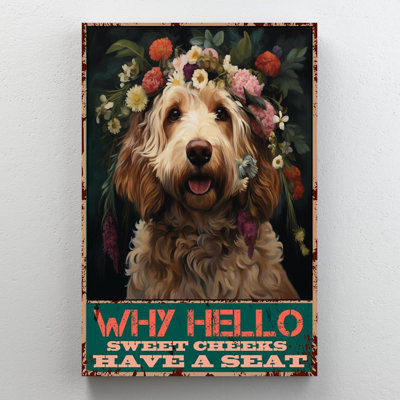 Goldendoodle ont un siège