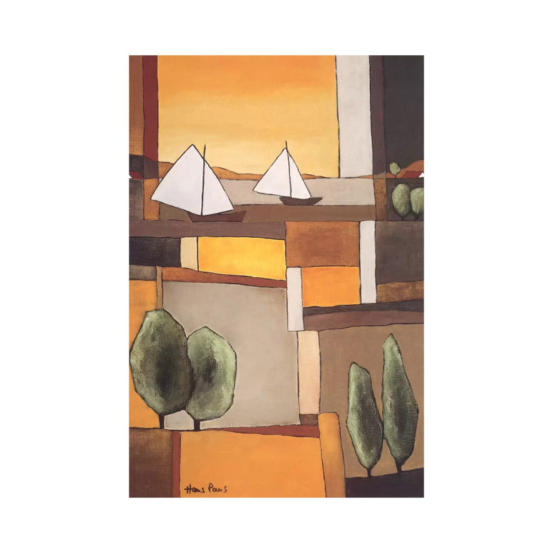 Two Boats II by Hans Paus - Wrapped Canvas Print, 30.48 cm H x 45.72 cm W