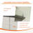 Hallah 2 Pieces Bedroom Set, 6  White Drawer Dresser and 5 Dresser Chest-31864470