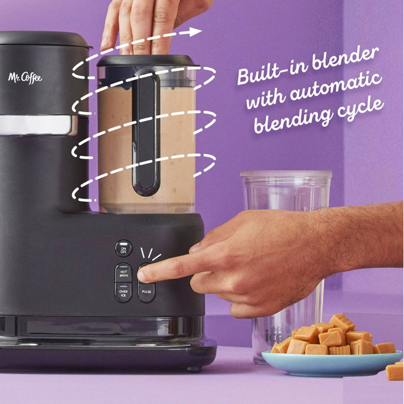 Black Drip Single-Serve Coffee Maker with Permanent Filter