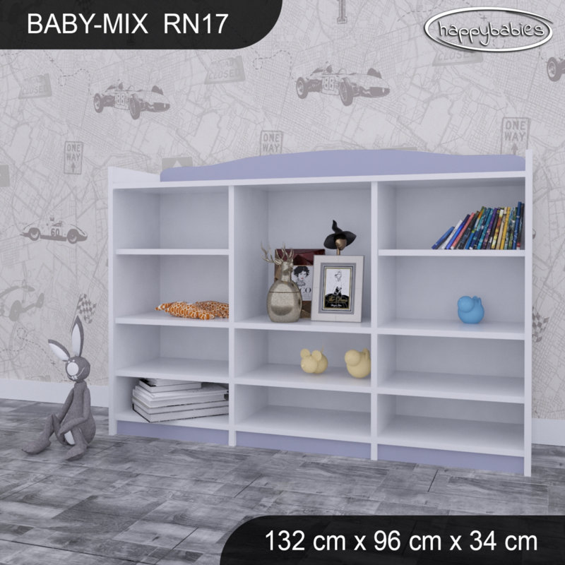 96cm H X 132cm W Kids Cube, White/Purple
