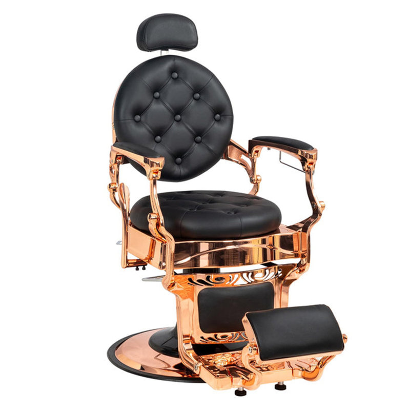 Fauteuil de coiffeur inclinable hydraulique de style rétro