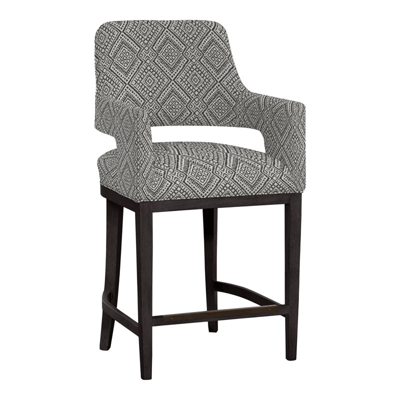 Tabouret de bar et de comptoir Josie, Gris anthracite, Perguold Iguazu Noir