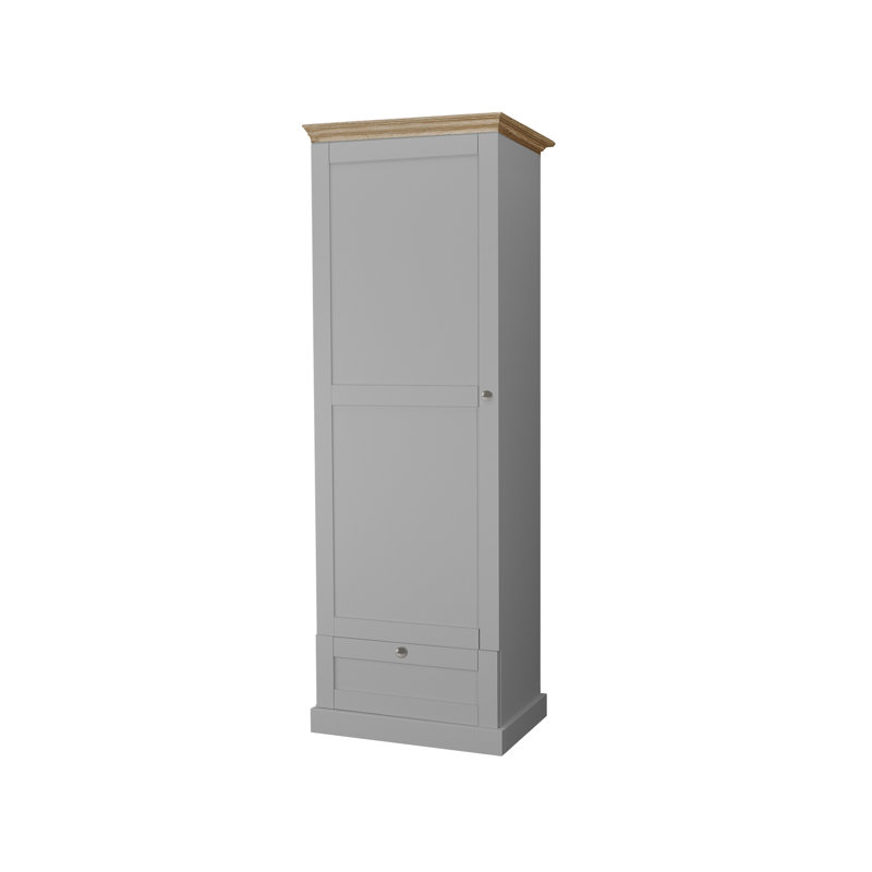 Ashmont 1 Door Manufactured Wood Wardrobe