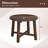 1 Pcs Outdoor Side Table With Solid Wood Structure Small Round Coffee Table For Garden