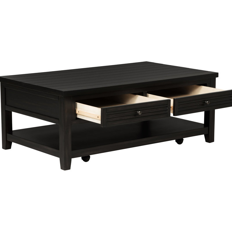 Table basse et d'appoint 2 places, fini vieilli, design rectangulaire, bois d'ingénierie, tiroir de rangement pour arrangements floraux, placage de pin, peluches