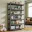 Support de garage, tablettes en métal de 6 étages, unité de rangement à cloison ajustable, magasin d'alimentation, garage, support de sous-sol, noir, nécessite un assemblage-1524366990