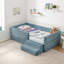 Lit pour enfant multifonctionnel confortable avec garde-corps et rangement Willow-133339171
