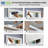 No Tool Fabric Pleated Temporary Shade (White Semi-Sheer Light Filter / Gray-Blackout) -908504824