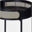 Table de bout noire avec plateau