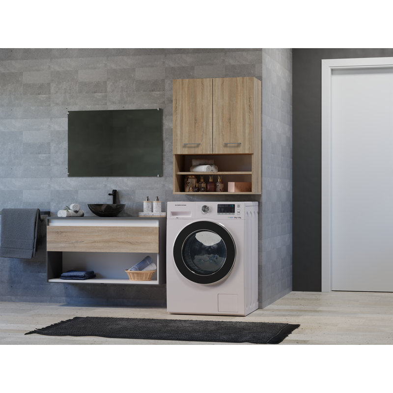 Hilkowski Bathroom Cabinet, Sonoma Oak