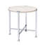 Table basse ronde avec support en forme de X