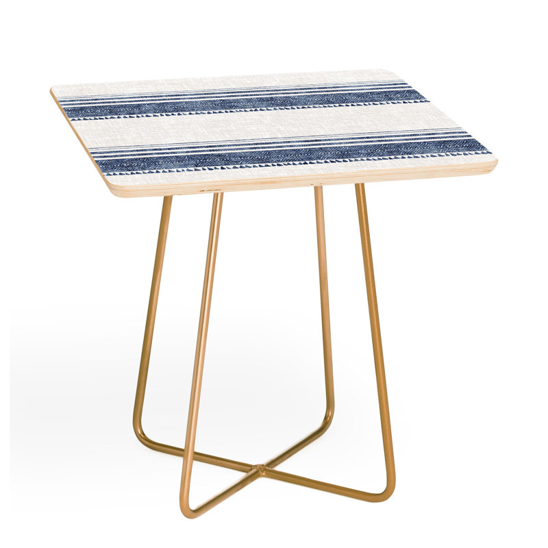 Table de bout carrée Bendte Holli Zollinger, Blanc / Bleu