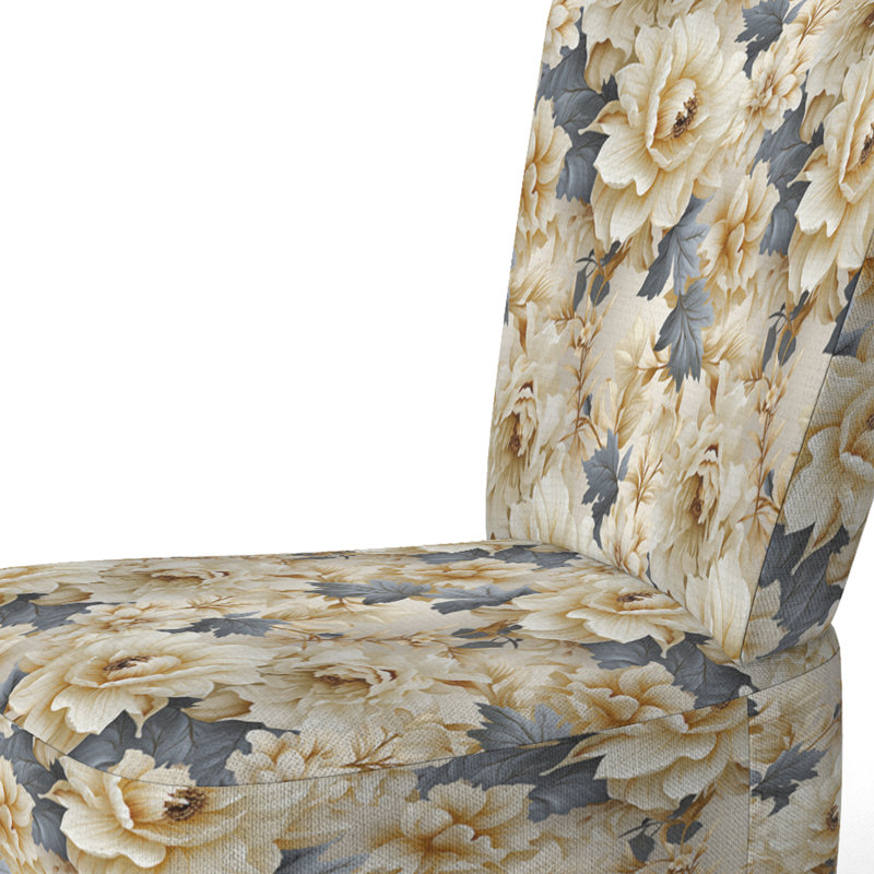 Chaise d'appoint rembourrée Cottage A, Motif fusion néo-victorienne XIII