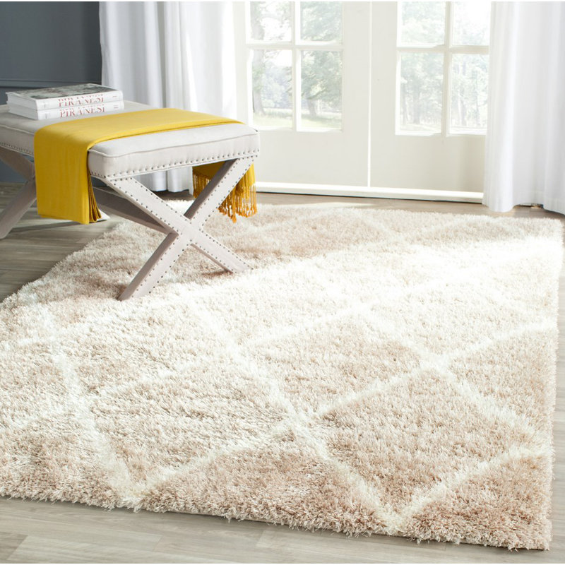Zoey Geometric Hand Woven Area Rug, Rectangle 122 x 183 cm