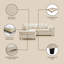 4 Seater Sofa & Chaise-1250832132-1250832138