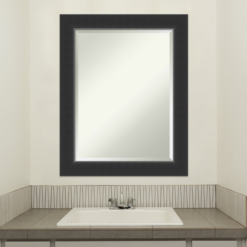 Miroir d'appoint Hatton, Noir, 29 po x 23 po