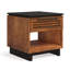 Table d'appoint 24 po Liddel, sans assemblage requis, finition bourbon et noire
