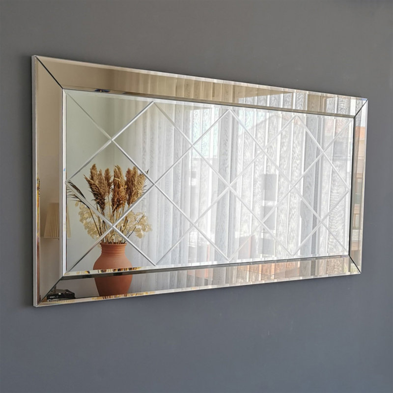 Abigale Engineered Wood Flat Mirror