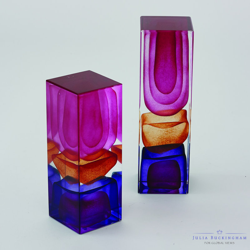 Dew Drop, 6.75" H x 2.5" W x 2.5" D, Pink
