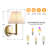 1-Light 7" W Dimmable Iron Armed Sconce-1048693395