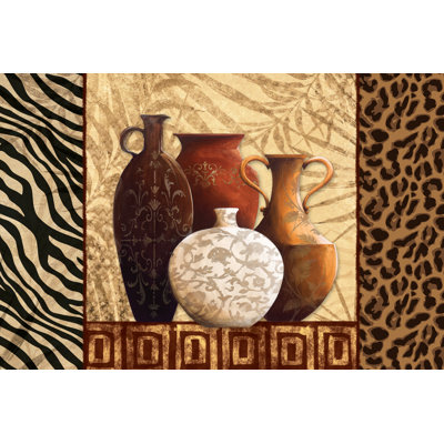 Ethnic Pots 3 - Wrapped Canvas Art Prints
