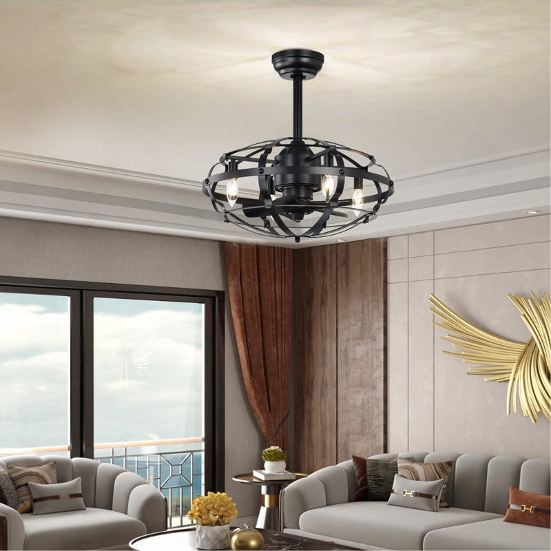 Ventilateur de plafond industriel Hot Sell, Noir mat