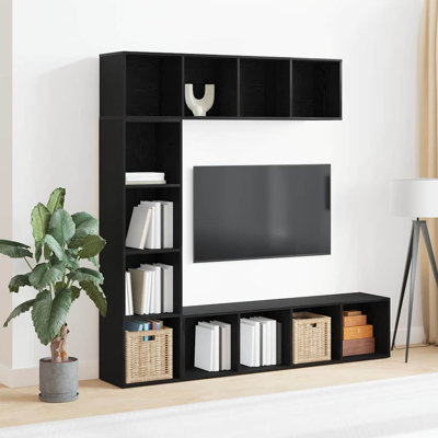 Book/TV Cabinet Set Piece Book Stand Rack Wall Shelf