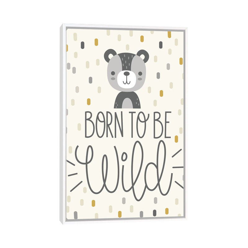 «Cute and Wild III», art encadré, H 60 po x l 40po x P 1,5 po, Toile blanche encadrée