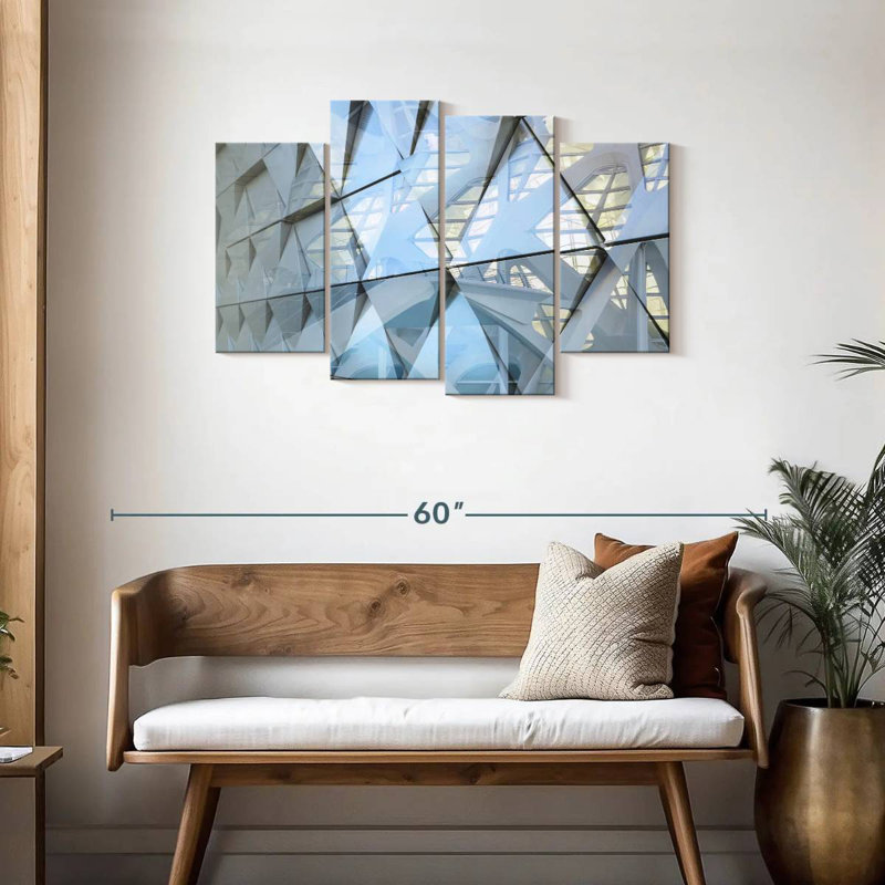 Modern Building Facade, H 27 po x l 43 po