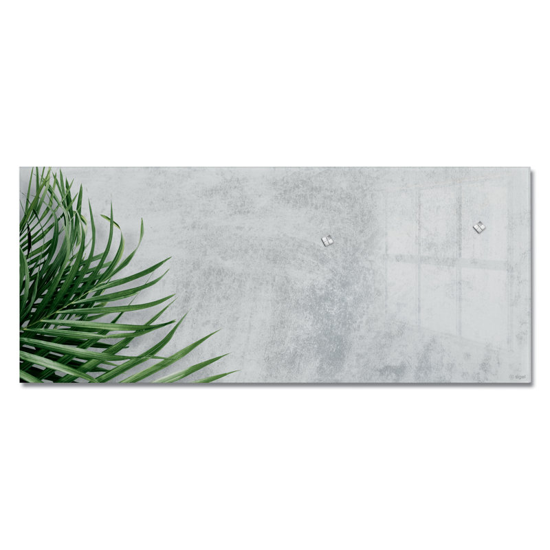 Artverum Wall Mounted Glass Magnetic Unframed Glass Board, 55cm H x 130cm W x 130cm L
