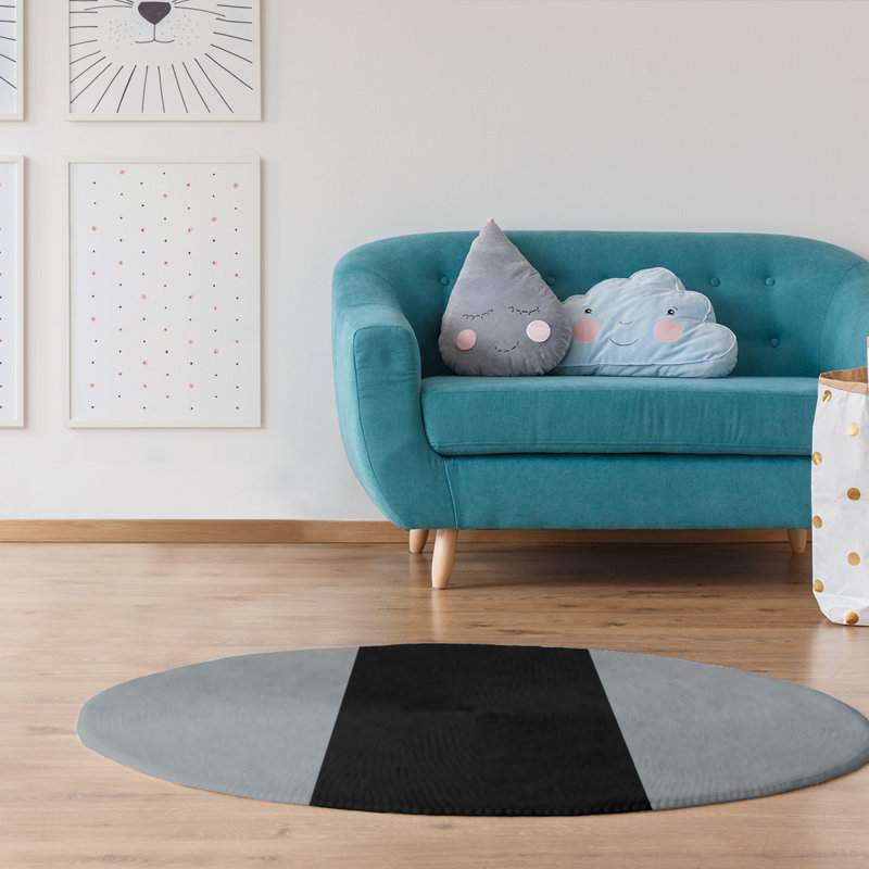 Chenille Indoor Rug, Round 5'